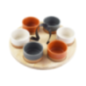 SET SERVICIO SNACKS 7PZS CERAMICA KPM