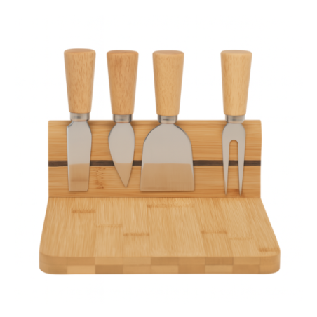 TABLA QUESOS C/PEDESTAL+4CUCHILLOS KPM