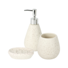 SET DE BAÑO 3PZS DOLOMITA CREMA