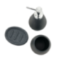 SET DE BAÑO 3PZS DOLOMITA NEGRO