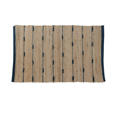 ALFOMBRA DE YUTE 60X90CM VERDEAZUL KPM