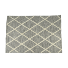 ALFOMBRA ROMBOS ALGODON 120X180CM ARENA