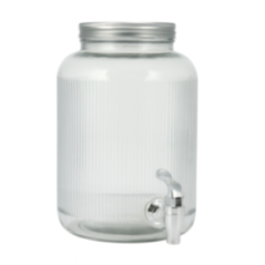 DISPENSADOR VIDRIO BASIC 4LT TAPA METAL