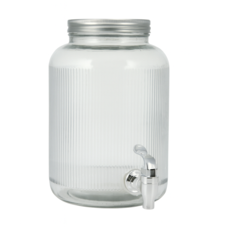DISPENSADOR VIDRIO BASIC 4LT TAPA METAL