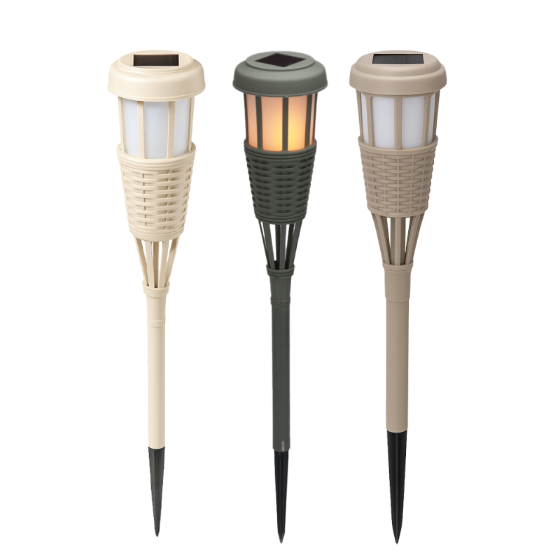 ANTORCHA SOLAR LED DE JARDIN 47CM SURTID