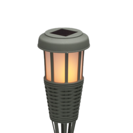 ANTORCHA SOLAR LED DE JARDIN 47CM SURTID