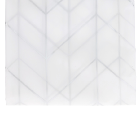 CORTINA BAÑO 180X180CM BLANCO GEOMETRICO