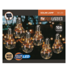 SET DE 10 BOMBILLAS LED SOLARES KPM