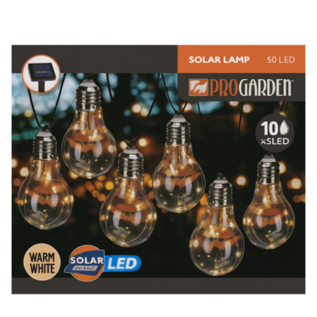 SET DE 10 BOMBILLAS LED SOLARES KPM