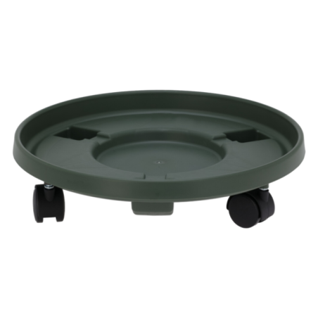 PORTA-MACETA CON RUEDAS 33CM VERDE KPM