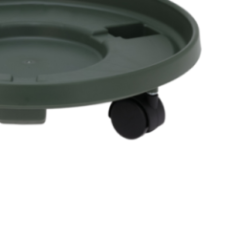 PORTA-MACETA CON RUEDAS 33CM VERDE KPM
