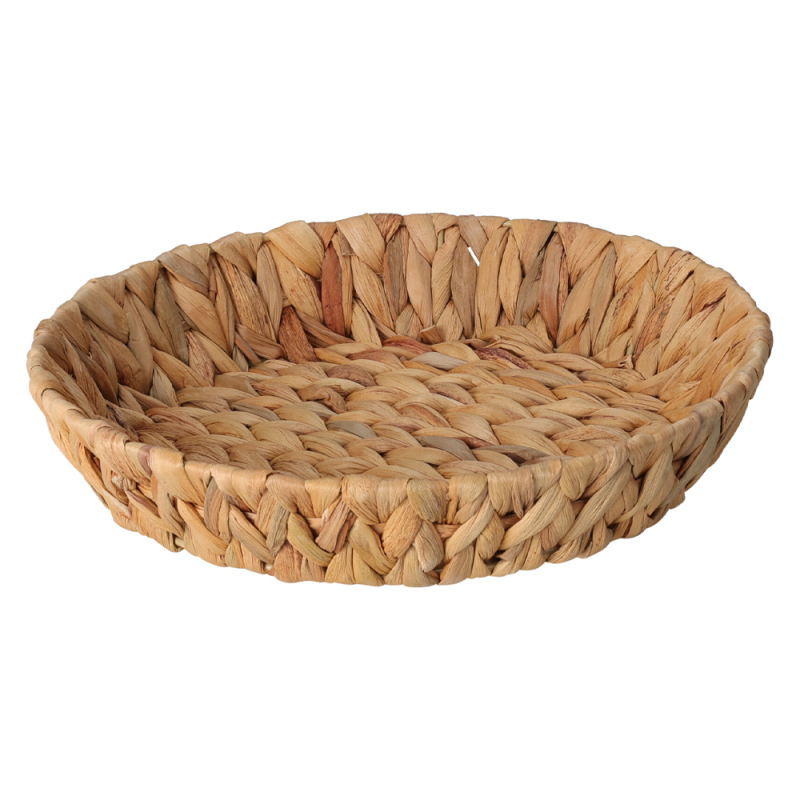 CESTA REDONDA FIBRA NATURAL 30X30X6CM KP