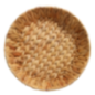 CESTA REDONDA FIBRA NATURAL 30X30X6CM KP