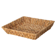 CESTA CUADRADA FIBRANATURAL 30X30X6CM KP