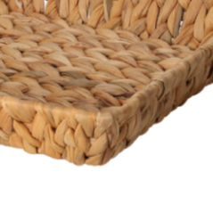 CESTA CUADRADA FIBRANATURAL 30X30X6CM KP