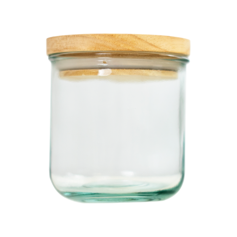 RECIPIENTE APILABLE 350ML TAPA MADERA