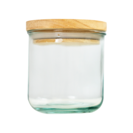 RECIPIENTE APILABLE 350ML TAPA MADERA