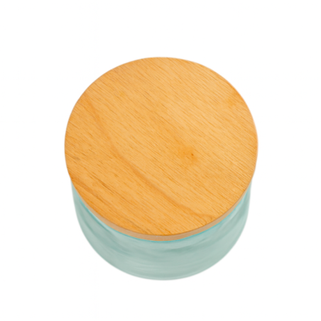 RECIPIENTE APILABLE 350ML TAPA MADERA