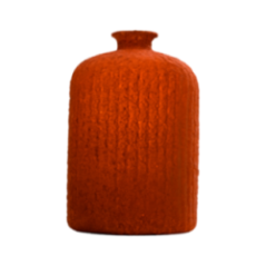 BOTELLA DAROCA CERAMICA 23CM CAOBA