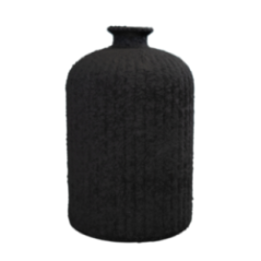 BOTELLA DAROCA CERAMICA 23CM NEGRO