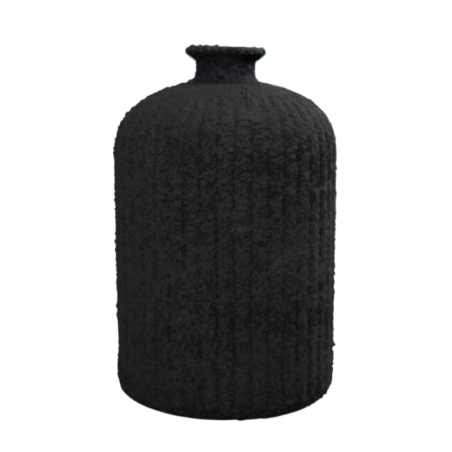 BOTELLA DAROCA CERAMICA 23CM NEGRO