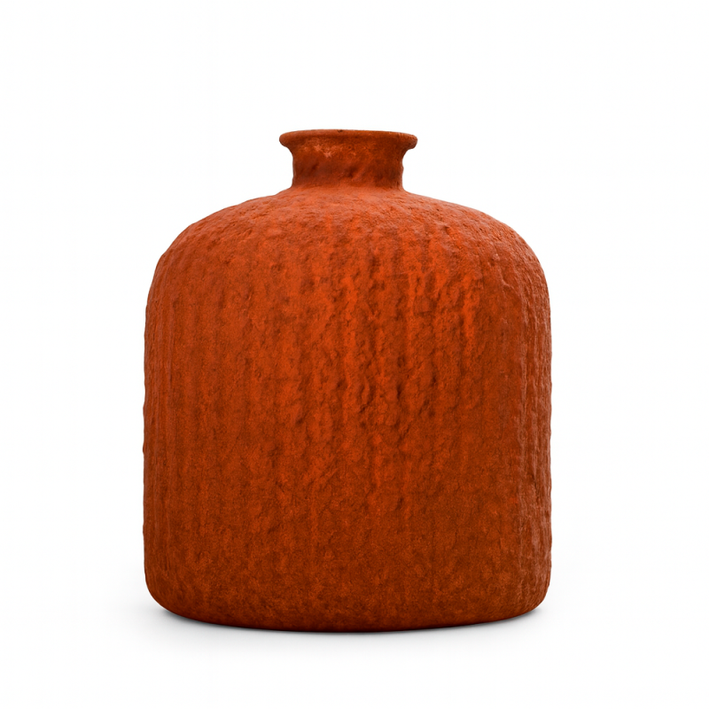 BOTELLA DAROCA CERAMICA 18CM CAOBA