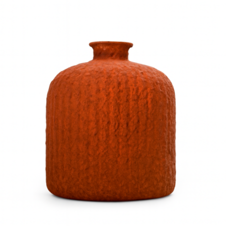 BOTELLA DAROCA CERAMICA 18CM CAOBA