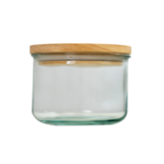 RECIPIENTE APILABLE 600ML TAPA MADERA