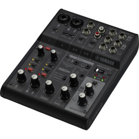 CONSOLA MEZCLADORA AG06MK2 B NEGRO