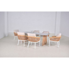 JUEGO DE COMEDOR EXTERIOR 7PCS BCS-1347