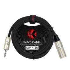CABLE 3.5 PLUG A XLR M AP-493PRL 2M BK