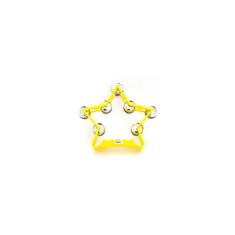 PANDERETA PLASTICA ESTRELLA MIX TW-5