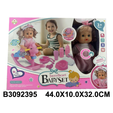 MUÑECA CON MECEDORA +ACCESORIOS 3092395