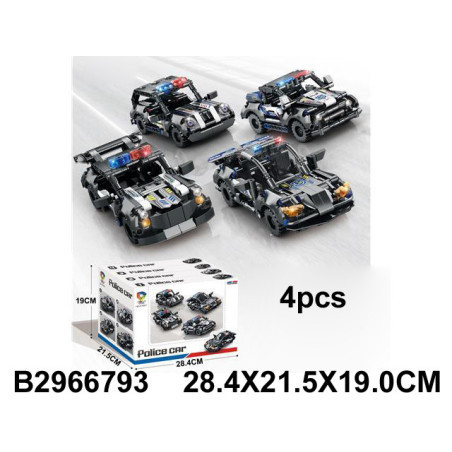 BLOQUES MINI CARRITO POLICIA 4M 2966793