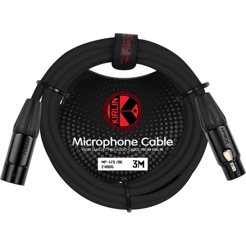 CABLE MICROFONO XLR MP-470 8M BK