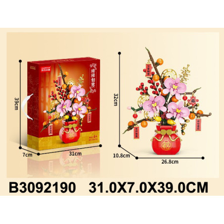 BLOQUES FLORERO ORQUIDEA 322PCS 3092190