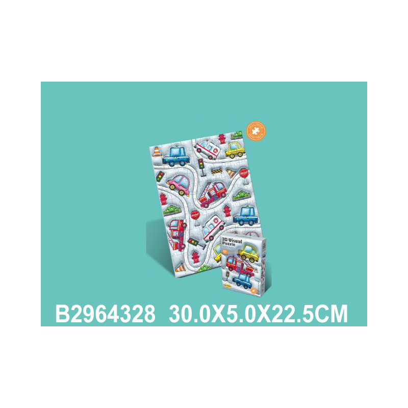 ROMPECABEZAS VISUAL CARRITO 120P 2964328