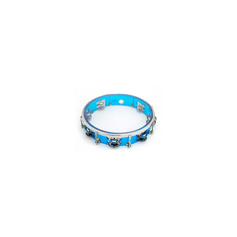 PANDERETA PLASTICA AZUL PTH10-16BL