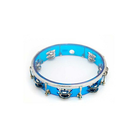 PANDERETA PLASTICA AZUL PTH10-16BL