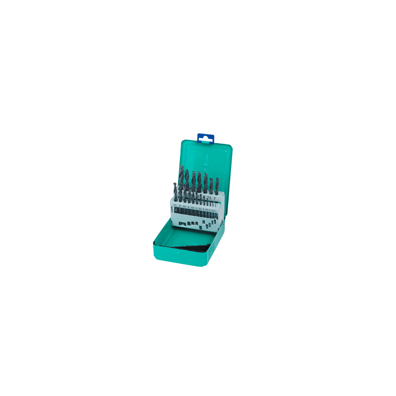 SET BROCAS HSS 1-10x0.5mm 19PCS
