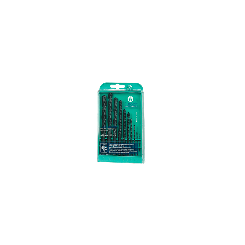 SET BROCAS HSS 1-10x1mm 10PCS