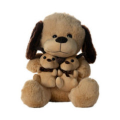 PELUCHE PERRITOS ABRAZ0 JQAE-005
