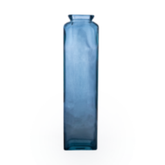 FLORERO LISA 55CM DB30 AZUL CRISTAL