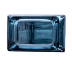 FLORERO LISA 55CM DB30 AZUL CRISTAL