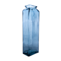 FLORERO LISA 45CM DB30 AZUL CRISTAL