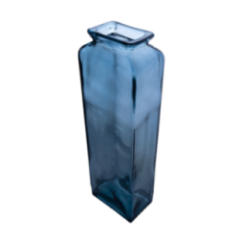 FLORERO LISA 45CM DB30 AZUL CRISTAL