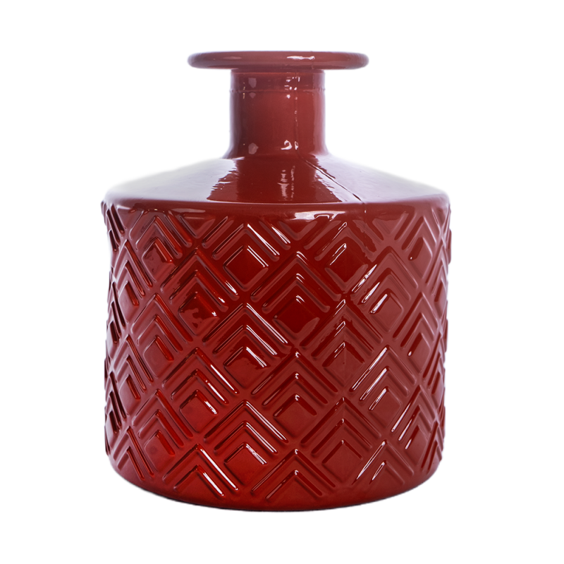 BOTELLA ROMBOS 12CM DG46 OP. NARANJA