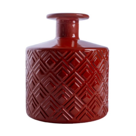 BOTELLA ROMBOS 12CM DG46 OP. NARANJA