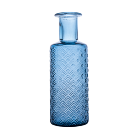 BOTELLA ROMBOS 28CM DB150 AZUL NEUTRO