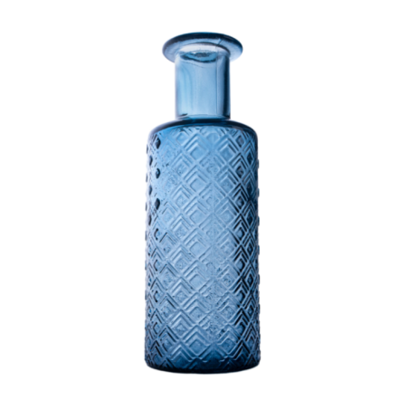 BOTELLA ROMBOS 28CM DB150 AZUL NEUTRO